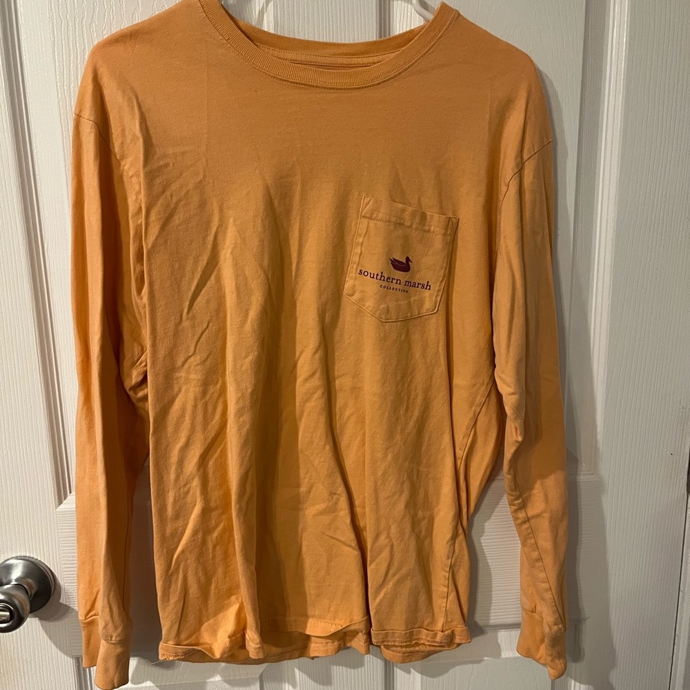 Southern Marsh Orange Long Sleeve Men’s Medium